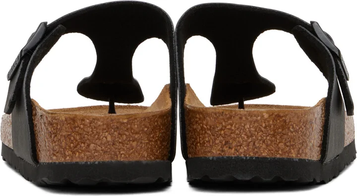Birkenstock Black Narrow Gizeh Sandals - Image 2