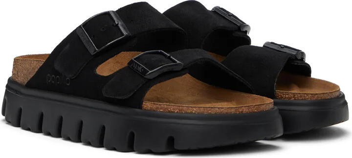 Birkenstock Black Narrow Papillio Arizona Platform Sandals - Image 4