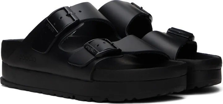 Birkenstock Black Papillio Edition Narrow Arizona Flex Platform Sandals - Image 4