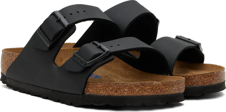 Birkenstock Black Regular Arizona Sandals - Image 4