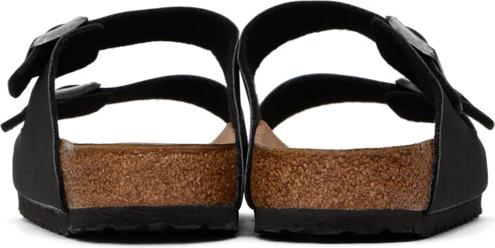 Birkenstock Black Regular Arizona Vegan Sandals - Image 2