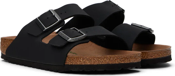 Birkenstock Black Regular Arizona Vegan Sandals - Image 4
