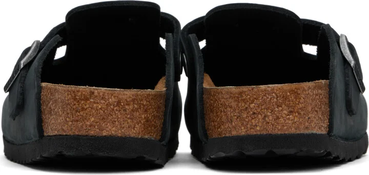Birkenstock Black Regular Boston Slip-on Loafers - Image 2
