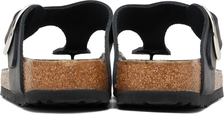 Birkenstock Black Regular Gizeh Big Buckle Sandals - Image 2