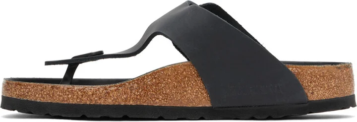 Birkenstock Black Regular Gizeh Big Buckle Sandals - Image 3