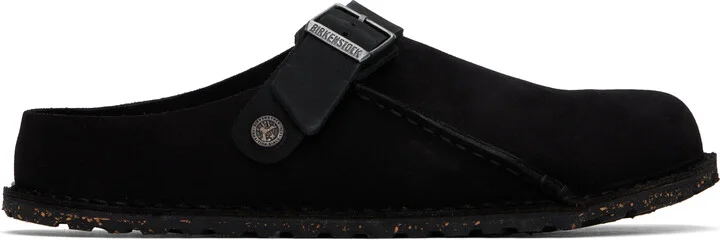 Birkenstock Black Regular Lutry Premium Suede Slip-on Loafers