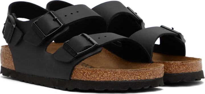 Birkenstock Black Regular Milano Sandals - Image 4