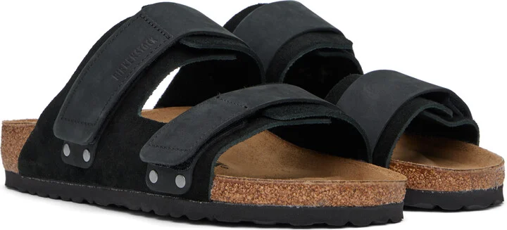 Birkenstock Black Regular Uji Sandals - Image 4
