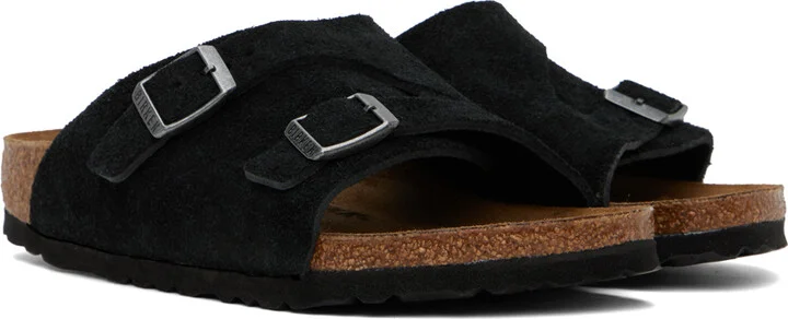Birkenstock Black Regular Zürich Sandals - Image 4