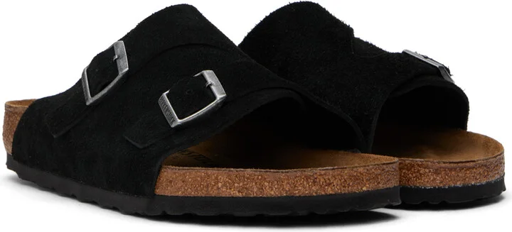 Birkenstock Black Regular Zürich Sandals - Image 4