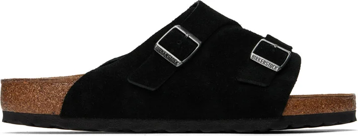 Birkenstock Black Regular Zürich Sandals