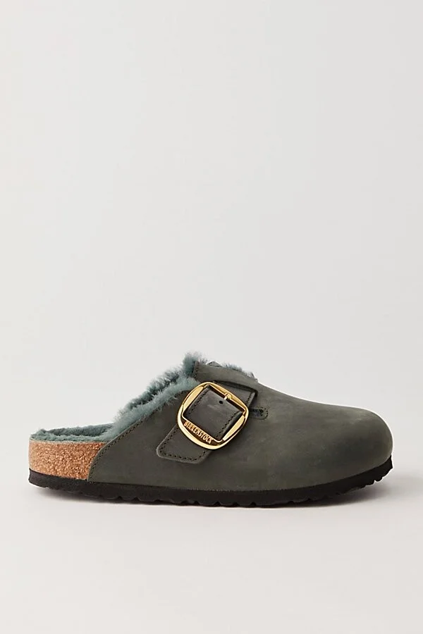 Birkenstock Boston Big Buckle Shearling Clogs - Image 3