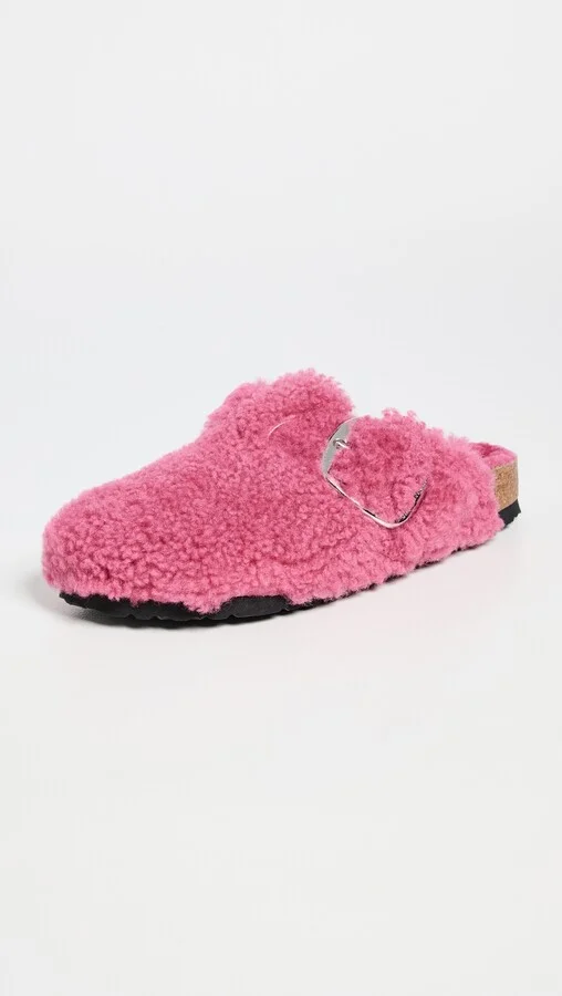 Birkenstock Boston Big Buckle Teddy Clogs - Image 3