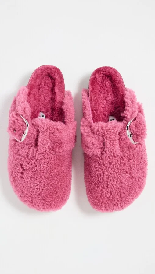 Birkenstock Boston Big Buckle Teddy Clogs - Image 5