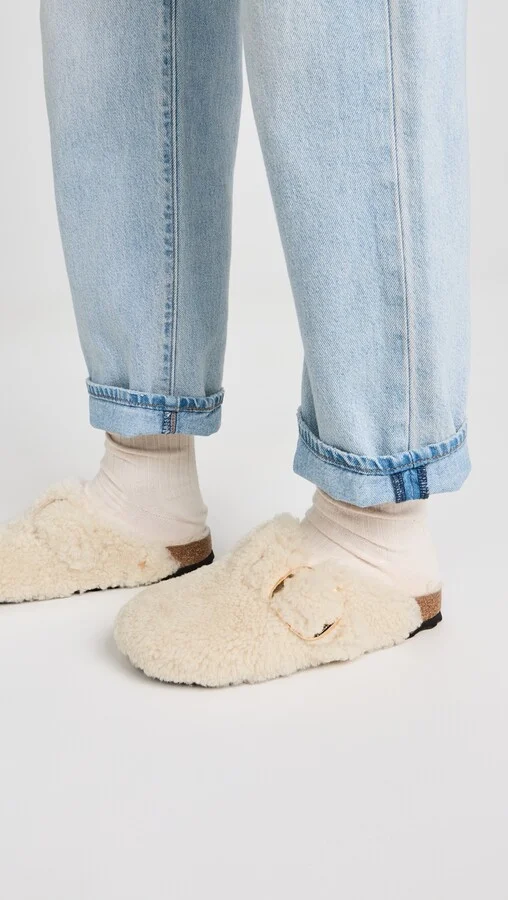 Birkenstock Boston Big Buckle Teddy Clogs - Image 4