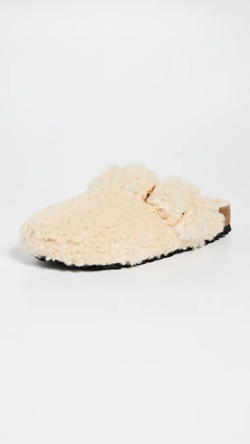 Birkenstock Boston Big Buckle Teddy Clogs - Image 5