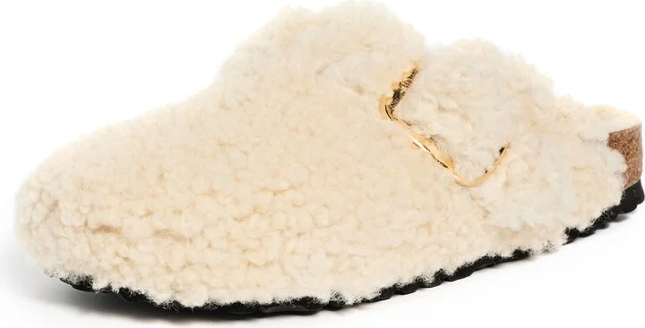 Birkenstock Boston Big Buckle Teddy Clogs
