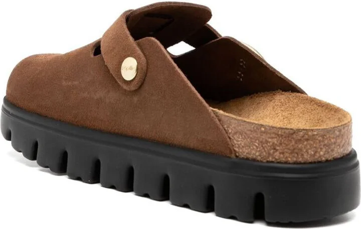 Birkenstock Boston Chunky Suede Leather Slippers - Image 3