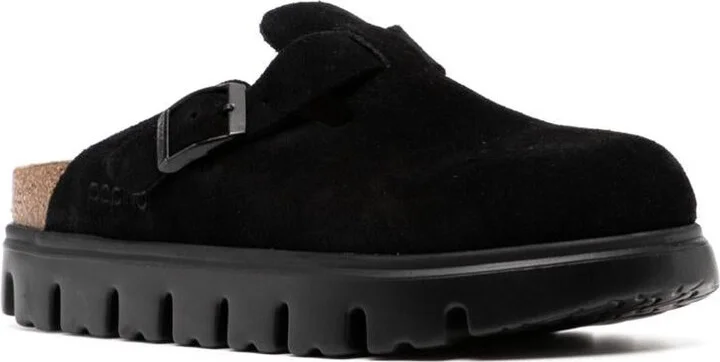 Birkenstock Boston Chunky Suede Leather Slippers - Image 4
