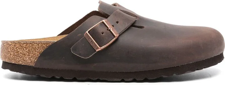 Birkenstock Boston Habana, Oiled Leather Shoes