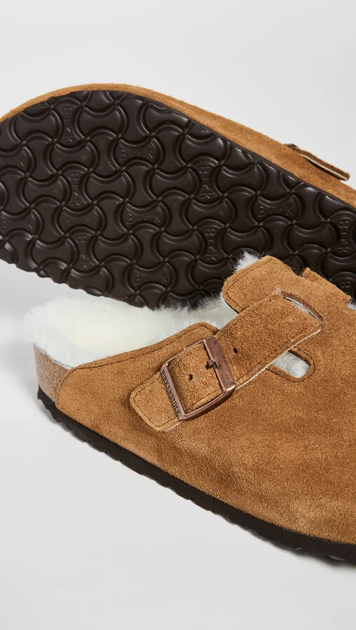 Birkenstock Boston Shearling Sandals - Image 4