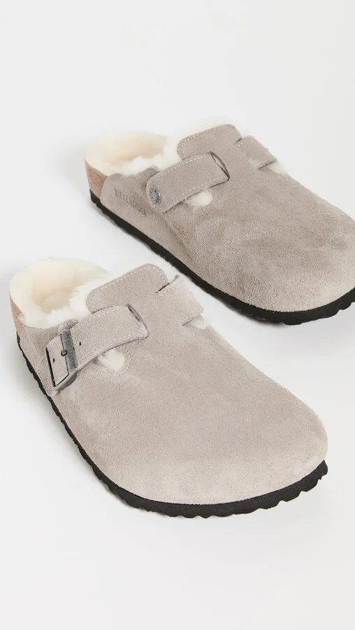 Birkenstock Boston Shearling Sandals - Image 4