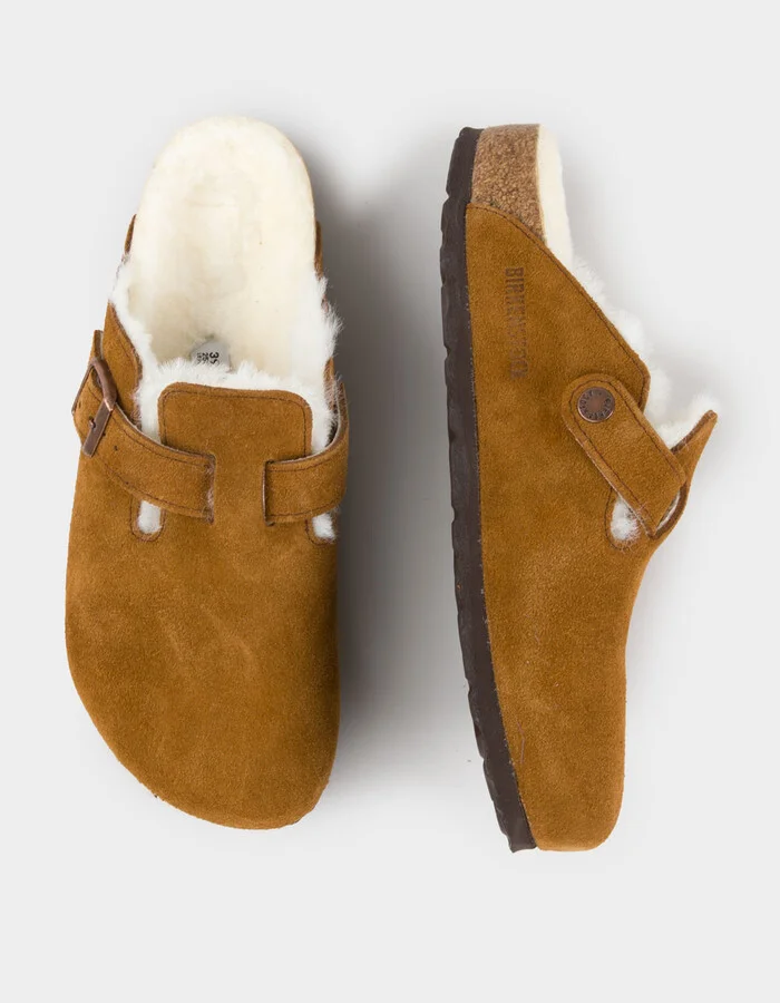 BIRKENSTOCK Boston Shearling Womens Clogs - Image 5