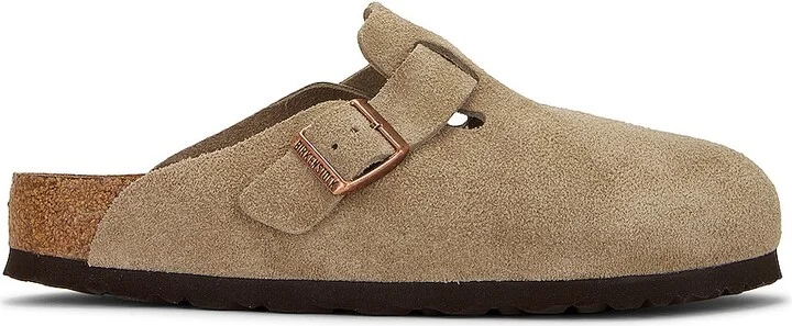 BIRKENSTOCK Boston Soft Footbed in Brown