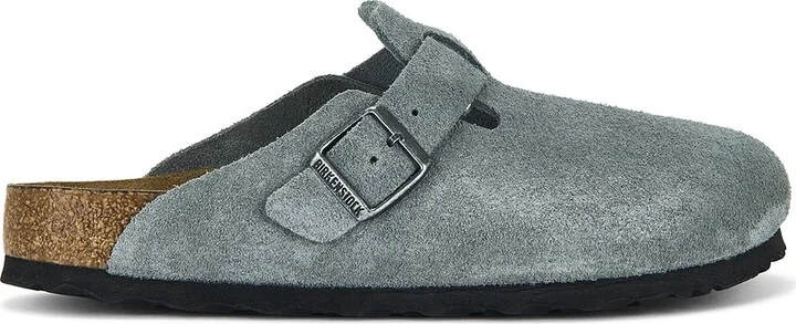BIRKENSTOCK Boston Soft Footbed in Grey