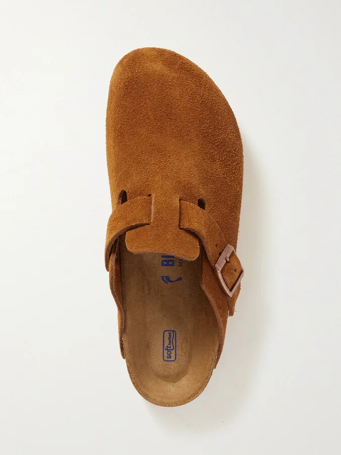 Birkenstock - Boston Suede Clogs - Brown - Image 5