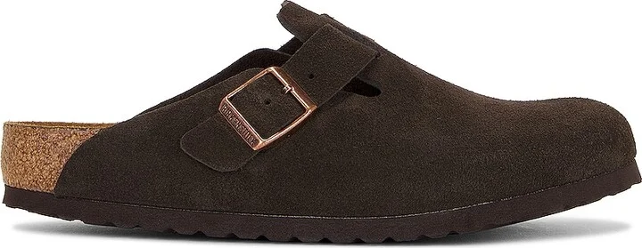 BIRKENSTOCK Boston Suede in Brown