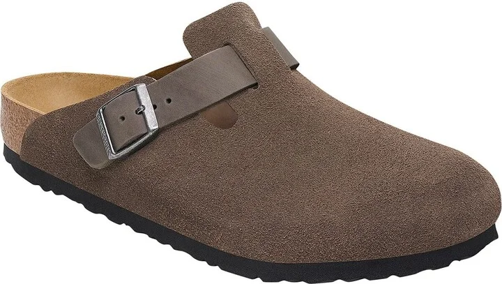 Birkenstock Boston Suede Oiled Leather Clog - Men's