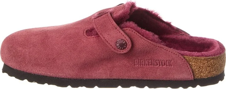 Birkenstock Boston Vl Suede & Shearling Clog - Image 2