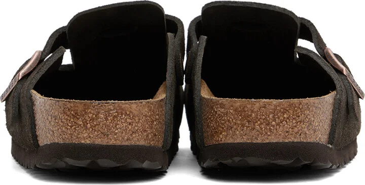 Birkenstock Brown Boston Soft Footbed Narrow Loafers - Image 2