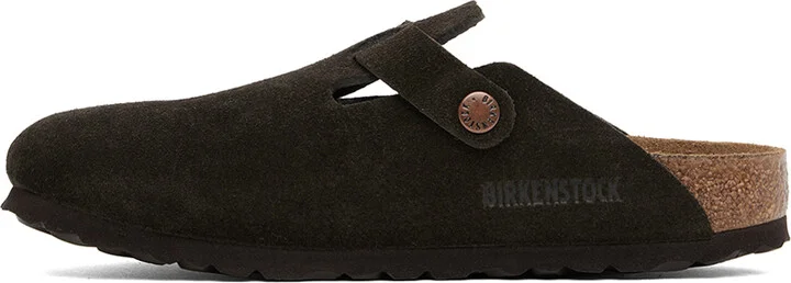 Birkenstock Brown Boston Soft Footbed Narrow Loafers - Image 3
