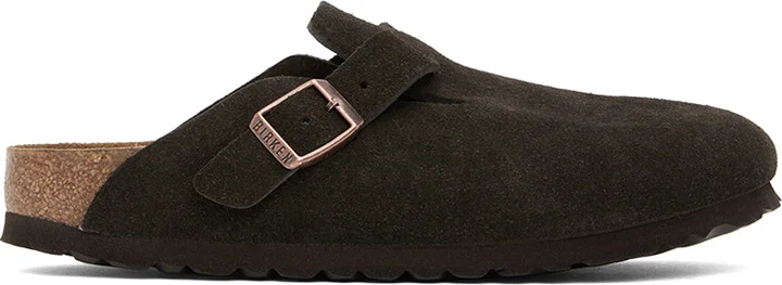 Birkenstock Brown Boston Soft Footbed Narrow Loafers