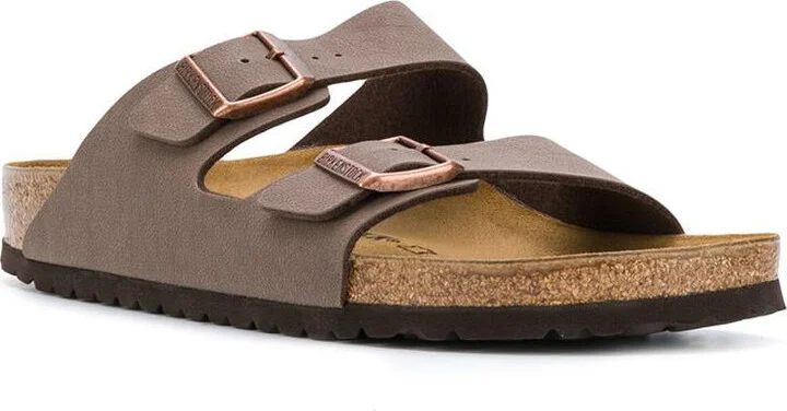 Birkenstock Brown Leather Arizona Sandals - Image 3