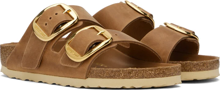 Birkenstock Brown Narrow Arizona Big Buckle Sandals - Image 4