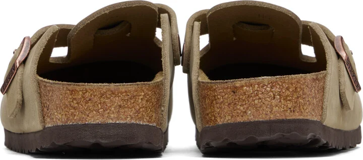 Birkenstock Brown Narrow Boston Oiled Leather Slip-on Loafers - Image 2