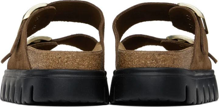 Birkenstock Brown Narrow Papillio Arizona Platform Sandals - Image 2