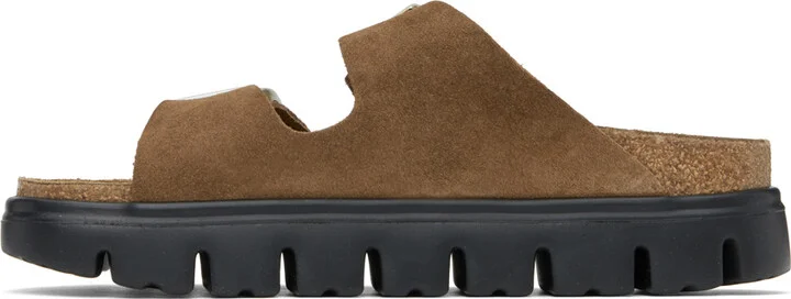 Birkenstock Brown Narrow Papillio Arizona Platform Sandals - Image 3