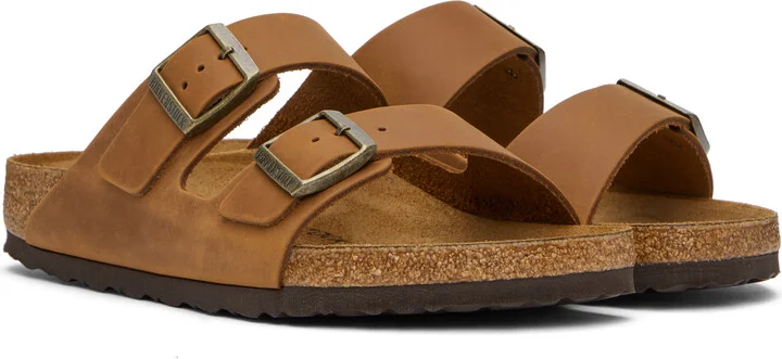Birkenstock Brown Regular Arizona Sandals - Image 4