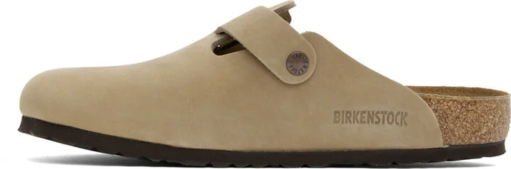 Birkenstock Brown Regular Boston Oiled Leather Clogs - Image 3