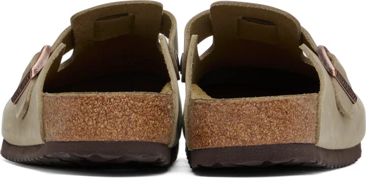 Birkenstock Brown Regular Boston Oiled Leather Slip-on Loafers - Image 2
