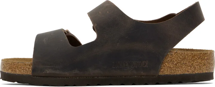 Birkenstock Brown Regular Milano Sandals - Image 3