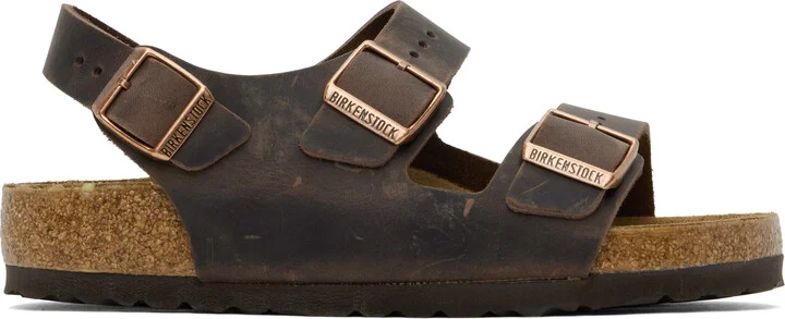 Birkenstock Brown Regular Milano Sandals