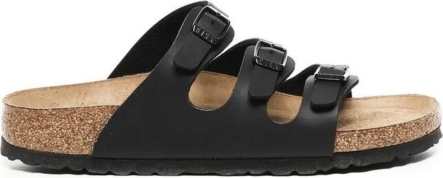 Birkenstock Buckle Detailed Open Round Toe Sandals