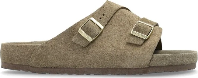Birkenstock Buckle Detailed Open Toe Slides