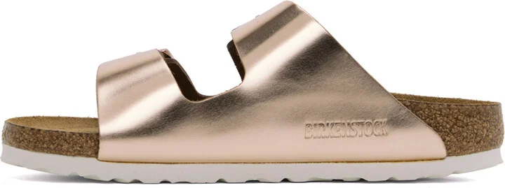 Birkenstock Copper Narrow Arizona Soft Footbed Sandals - Image 3