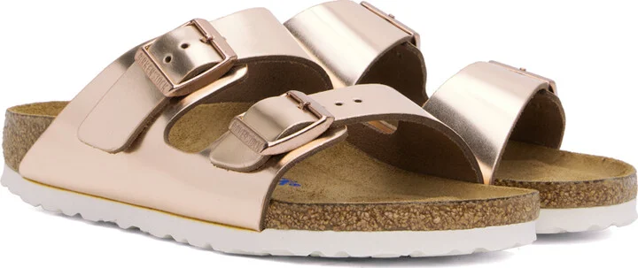 Birkenstock Copper Narrow Arizona Soft Footbed Sandals - Image 4